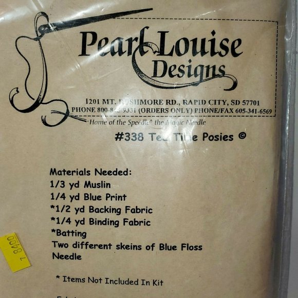 Pearl Louise Designs #338 Tea time posies 12"   × - Picture 8 of 13